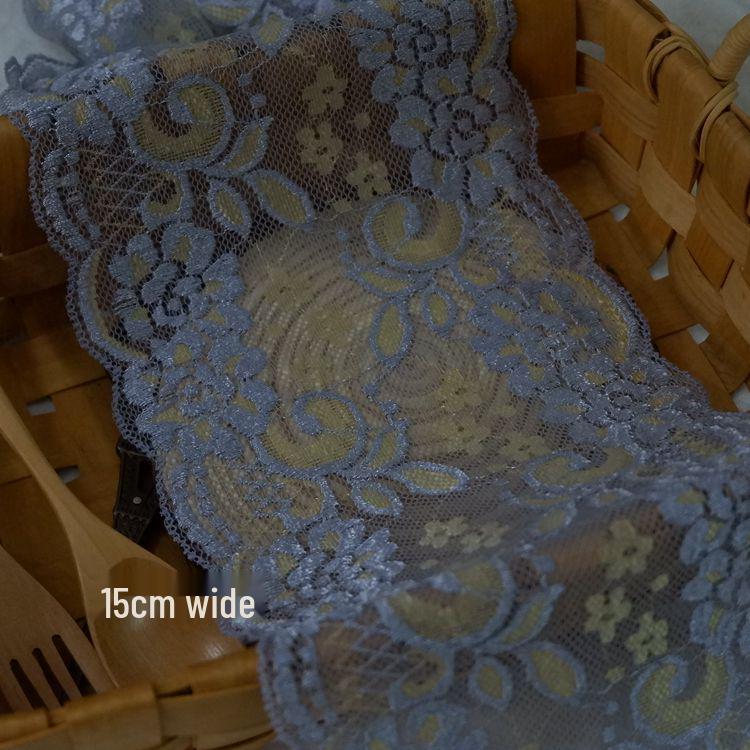 Двухцветная эластичная кружевная тесьма для DIY одежды и аксессуаров