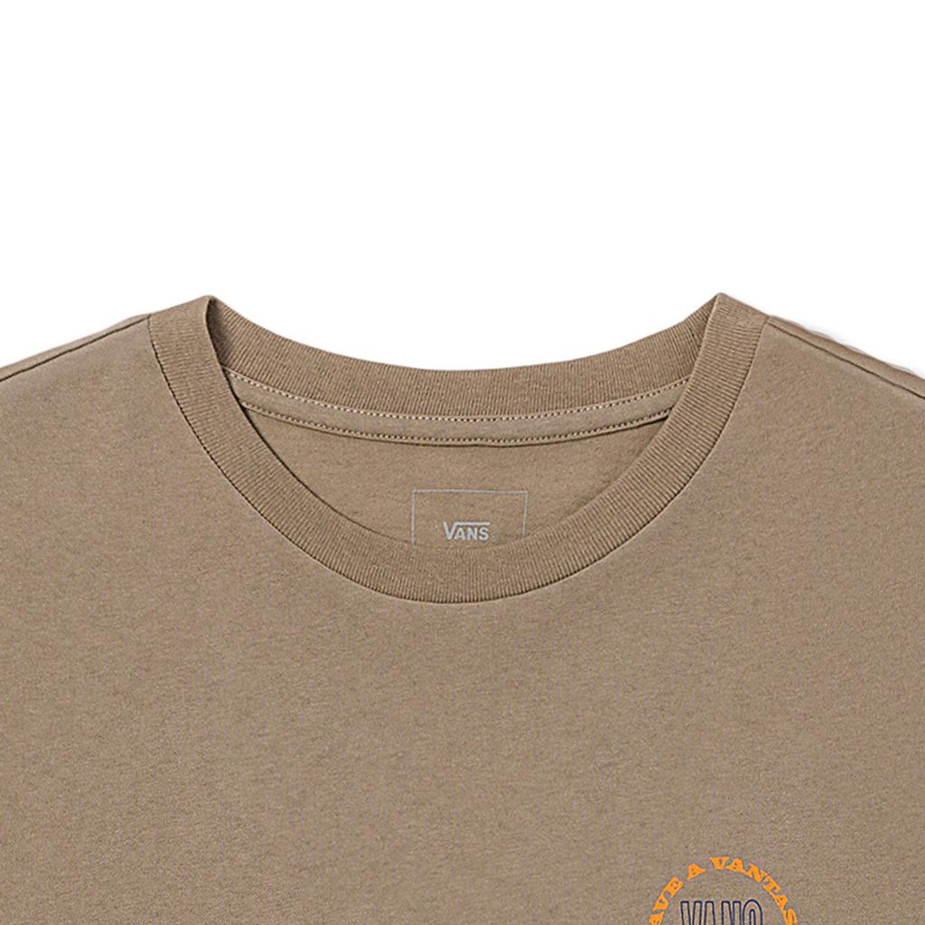 Vans Футболка унисекс с коротким рукавом и вышивкой в стиле casual Vacation, светло-коричневая VN0A7TR9YEH