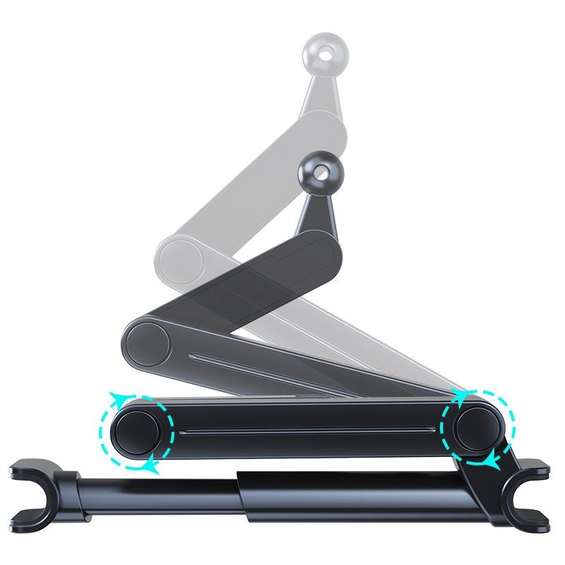 Универсальный кронштейн для спинки автомобильного сиденья, держатель для планшета, полка, автомобильная затылочная подушка, регулируемый телескопический кронштейн для мобильного телефона