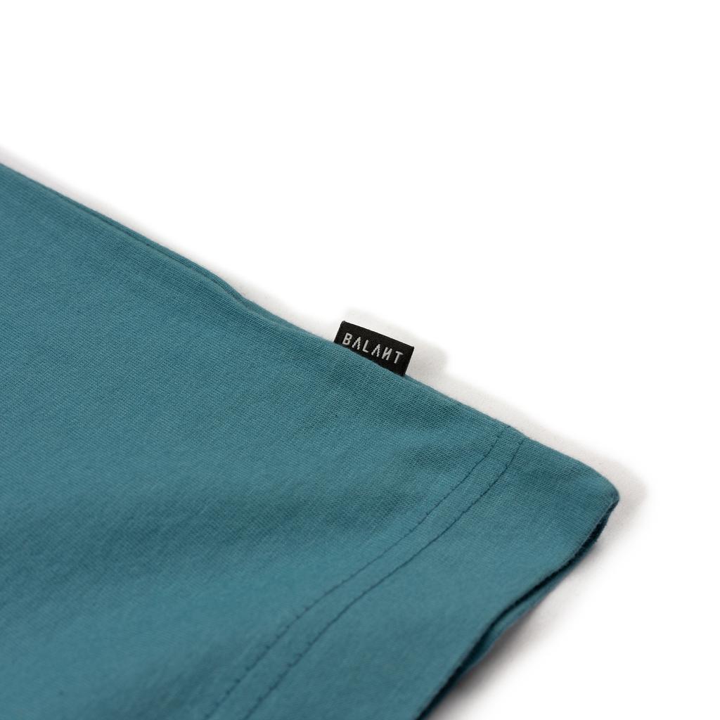 BALANT Signature Slogan Basic T-Shirt - Sky Blue