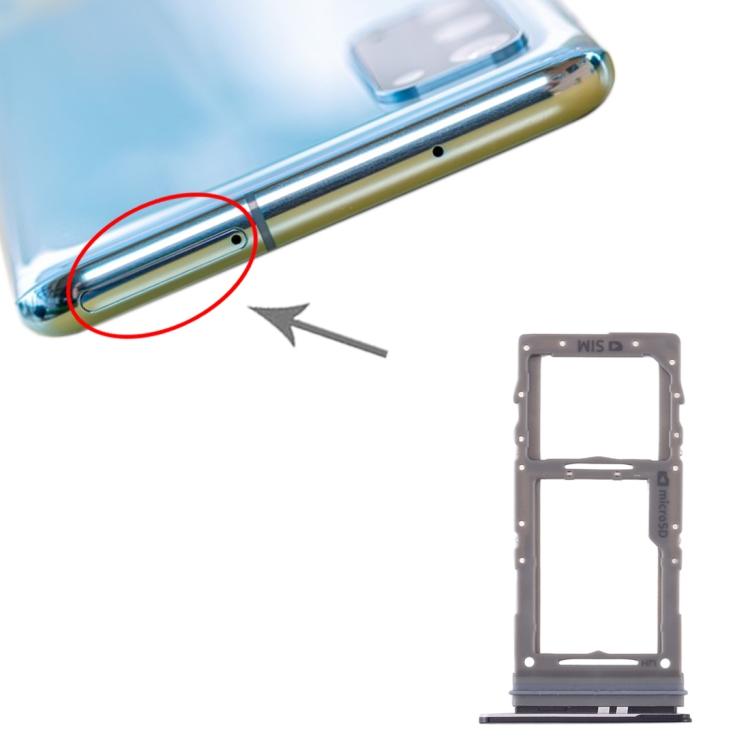 Для Samsung Galaxy S20 Лоток для SIM-карты + Лоток для карты Micro SD (черный)
