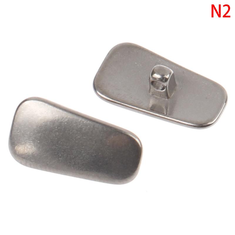 1 пара носоупоров титановые каплевидные ввинчивающиеся для очков противоскользящий фиксатор