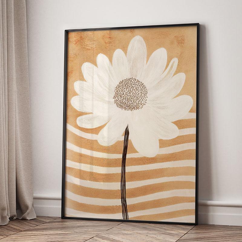 Полосатая девушка Книжная ваза Цветочное настенное искусство Холст Живопись Абстрактные постеры и принты Настенные картины для декора гостиной в отеле/баре