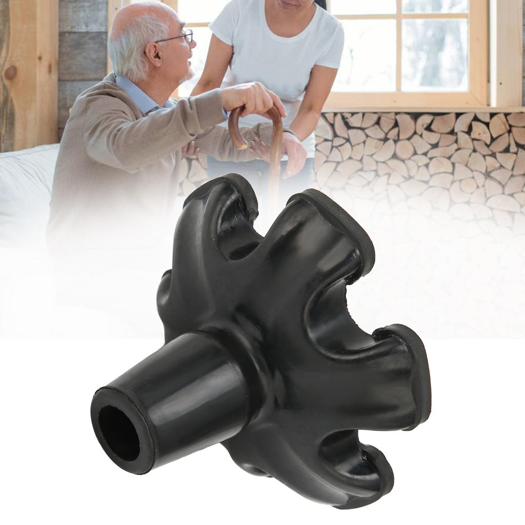 Наконечники трости 6-колонный дизайн нескользящие резиновые 19 мм наконечники костылей для трости для ходьбы и стрельбы