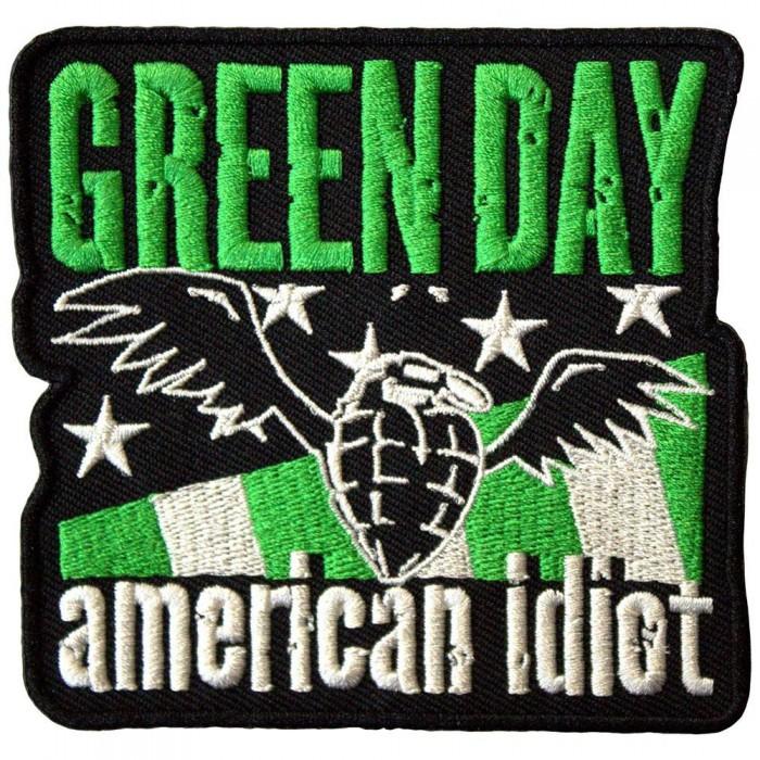 Green Day American Idiot Woven Wings Iron On Patch