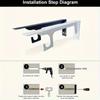 2 Piece Set Durable Metal Metal Brackets Heavy Duty Load-Bearing Supports  Industrial Use