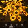 Sunflower Solar Lamp Auto On/Off Energy-Saving Waterproof Simulation Flower Lawn Light Landscape Lamp Garden Decoration
