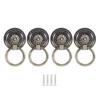 4Pcs Door Ring Knocker Antique Zinc Alloy Drawer Closet Cabinet Handles Hardware FittingBronze