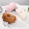 Large Capacity Capybara Plush Pencil Case Zipper Capybara Plush Pencil Pouch  Student