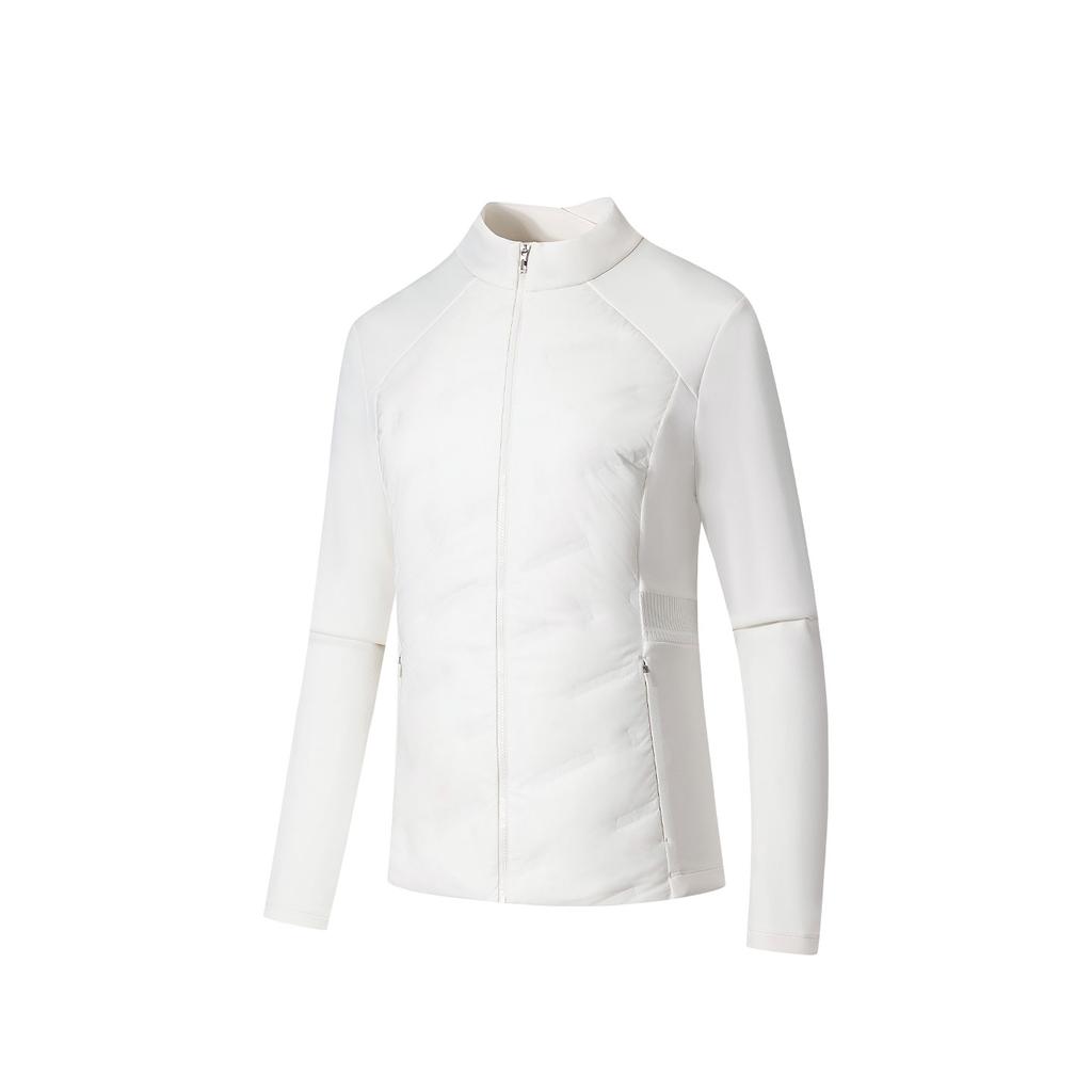 Anta Champion All-Weather Series Stand Collar Zipper Letter Solid Color Warm Down Jacket Women Outerwear 162540609-2