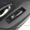 Наклейка из настоящего мягкого углеродного волокна для Renault Fluence 2009 2010 2011 2012 2013 2014 LHD Аксессуары для рамки кнопки стеклоподъемника