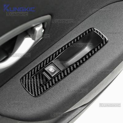 Наклейка из настоящего мягкого углеродного волокна для Renault Fluence 2009 2010 2011 2012 2013 2014 LHD Аксессуары для рамки кнопки стеклоподъемника