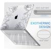 Coque de protection - MacBook - Air 13 Pouces - Ultra Slim - Antidérapante - Motif Fleur
