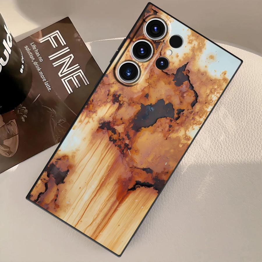Чехол для Samsung Galaxy S25 Ultra S23 FE S24 Plus S21 S20 S22 S9 Funda Чехол для телефона Ретро Ржавчина
