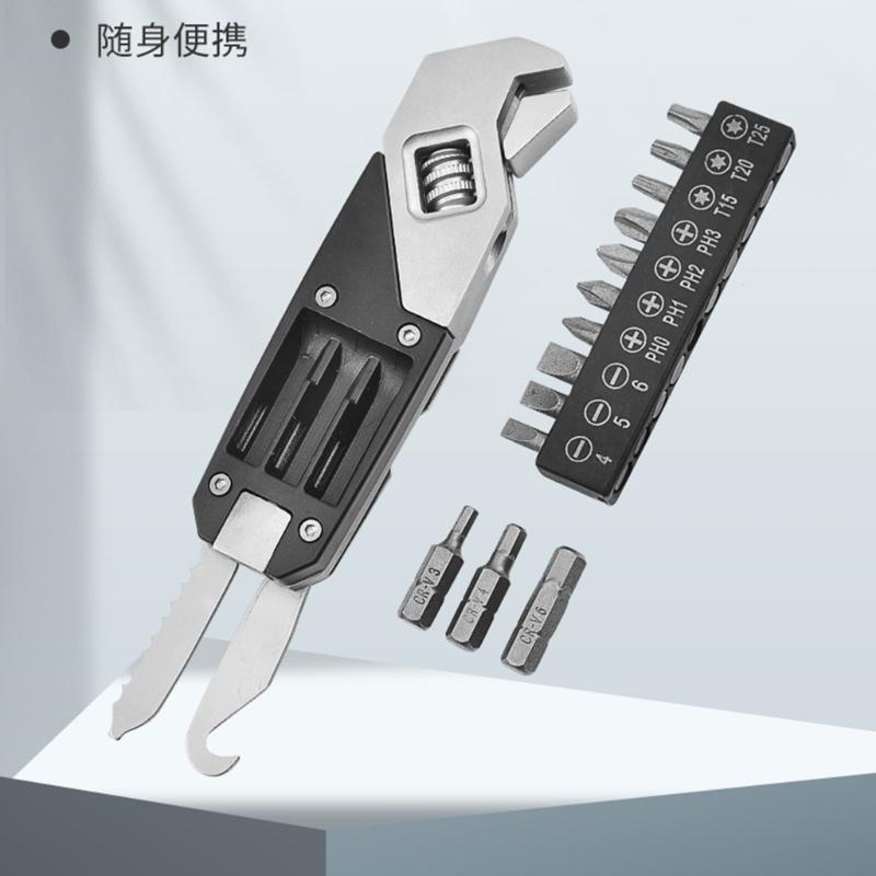 Разводной ключ 3-6 мм Портативный шестигранный ключ Интуитивно понятный креативный универсальный инструмент-гаечный ключ с рукояткой для кемпинга на открытом воздухе