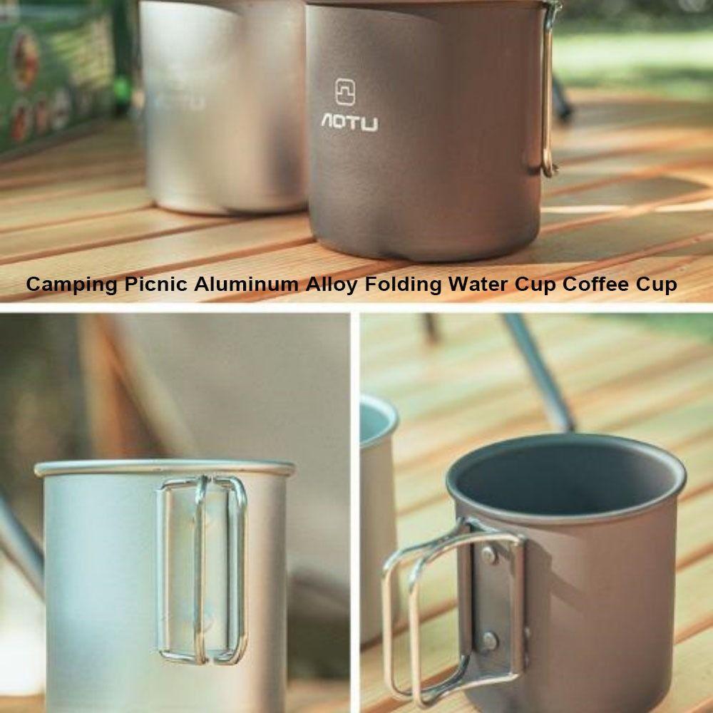 2 Colors Folding Water Cup Can Hold Boiling Water Outdoor Camping Cup Camping Picnic