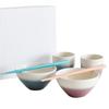Oribe Akebono Couple Gift Tea Microwave Safe Set, Set, Bowl, Teacup, Chopsticks, Boxed,