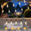 200FT Outdoor String Lights ST38 Plastic LED Edison Bulbs Shatterproof Waterproof String Lights Backyard and Garden Decoration