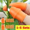 1-5PCS Silicone Thumb Knife Gardening Thumb Knife for Picking Plant Fruit Vegetable Harvesting Knife Pinching Plant Blade Scissors Tool