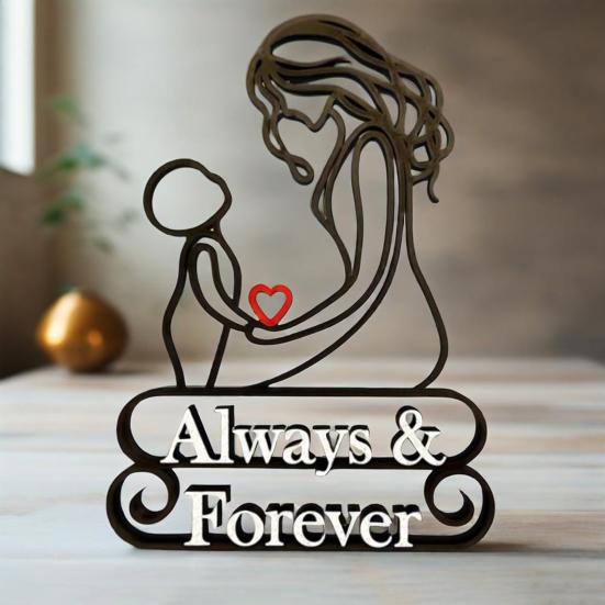 Настольная скульптура, украшение ко Дню матери, креативная форма, украшение для связи матери и ребенка, отдельно стоящая скульптура