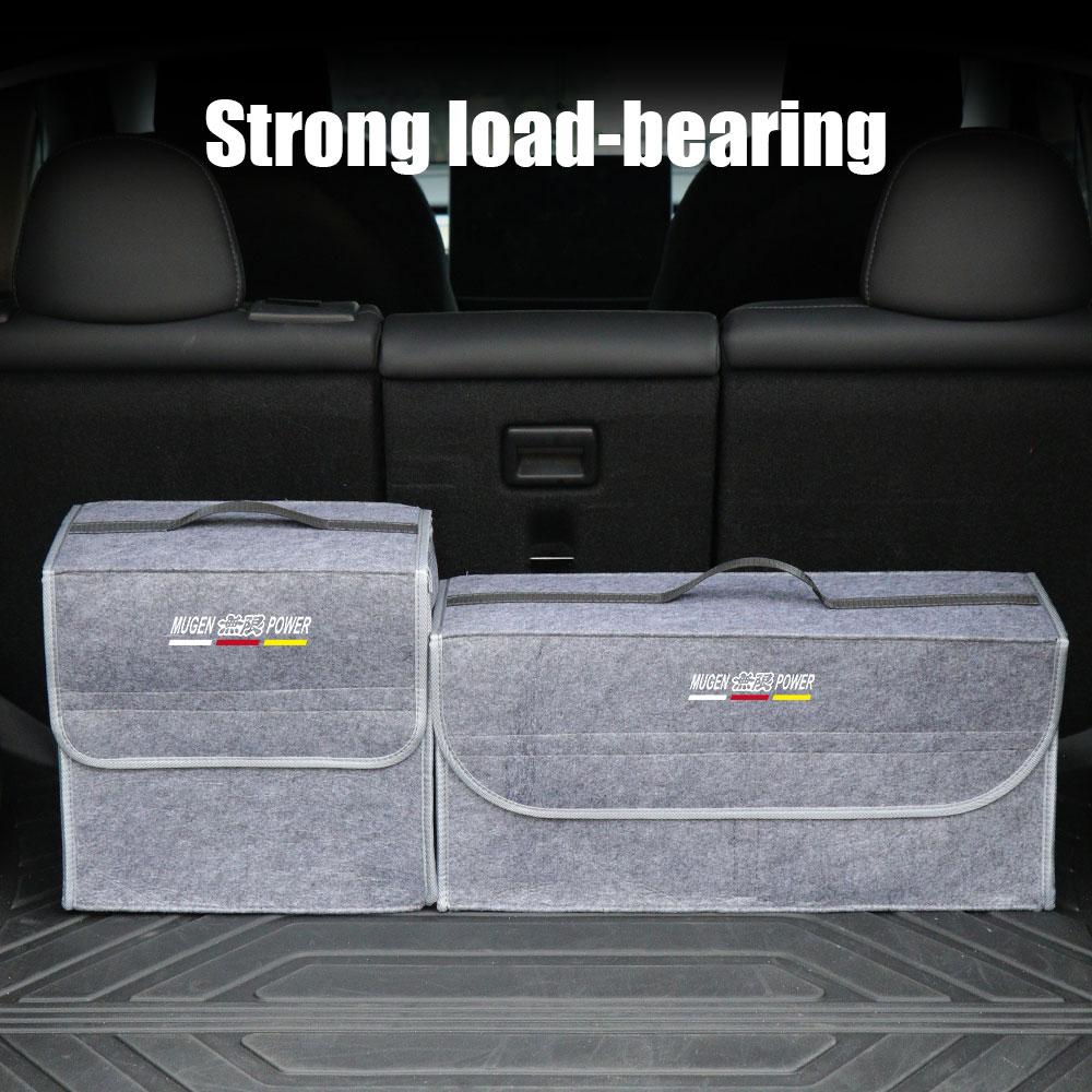Car Accessories Leather Folding Storage Bags Trunk Stowing Tidying Box For Honda Civic Accord Crv Hrv Jazz CR-Z Element Insight