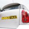 4pc Fake Taxi Sticker Vinyl Decal Car Window Drift Funny Tuning