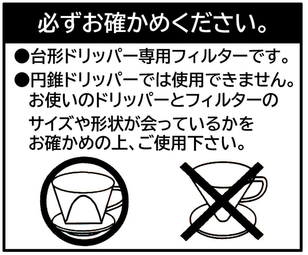 Okabe Coffee Filters, 2-4 Cups, Made In Japan, Trapezoidal, Brown, Unbleached, Easy-Open, with Tabs, 100 Filters Per Pack (5 Packs), Total of 500