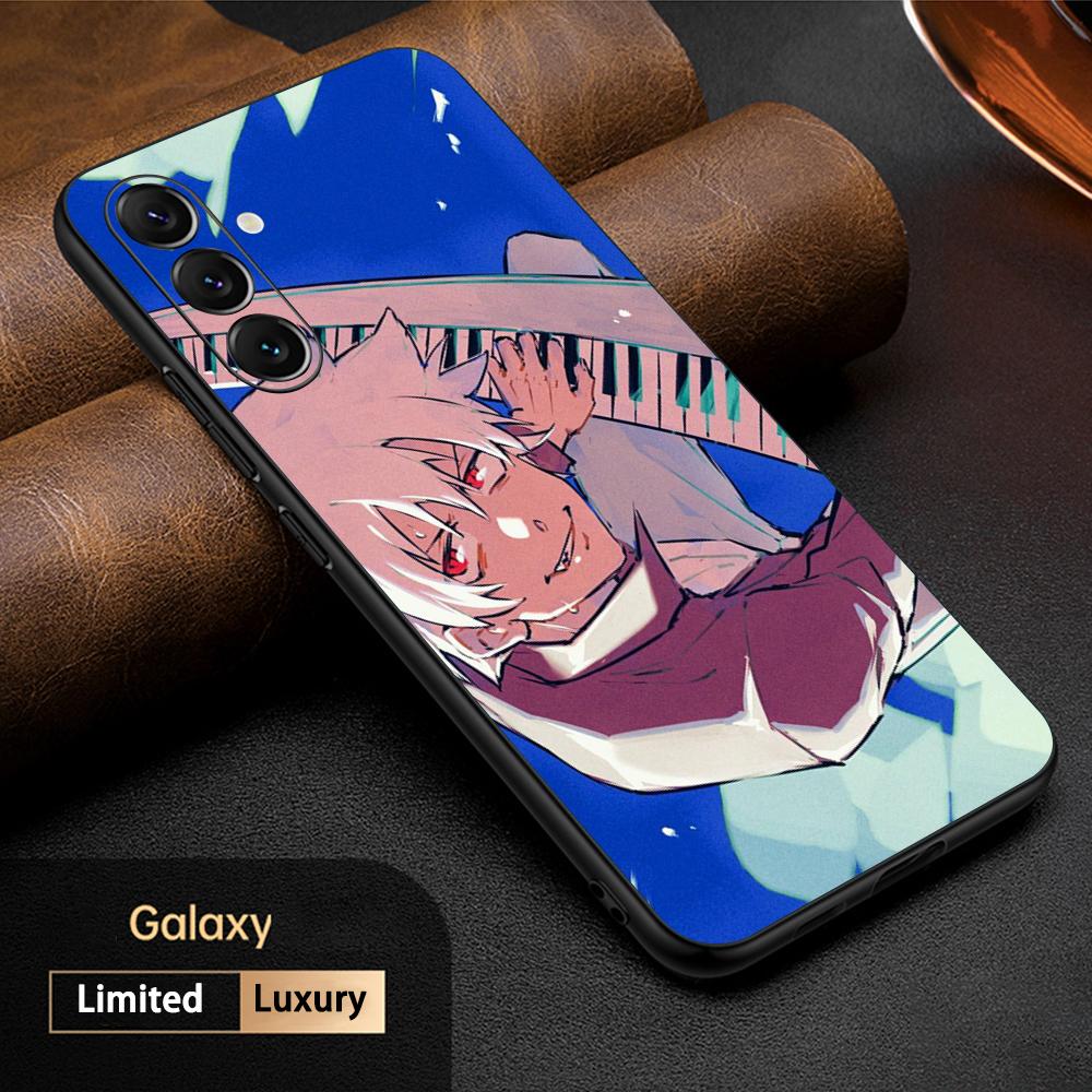 Чехол для телефона Soul Eater крутой аниме-мужчина для Samsung Galaxy S25 S24 S23 S22 S21 S20 Plus Ultra Note20 Мягкий Черный