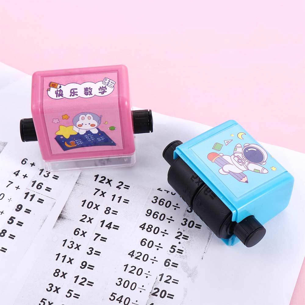 Stationery Division Math Calculate Number Rolling Stamp Arithmetic Stamp Math Practice Roller