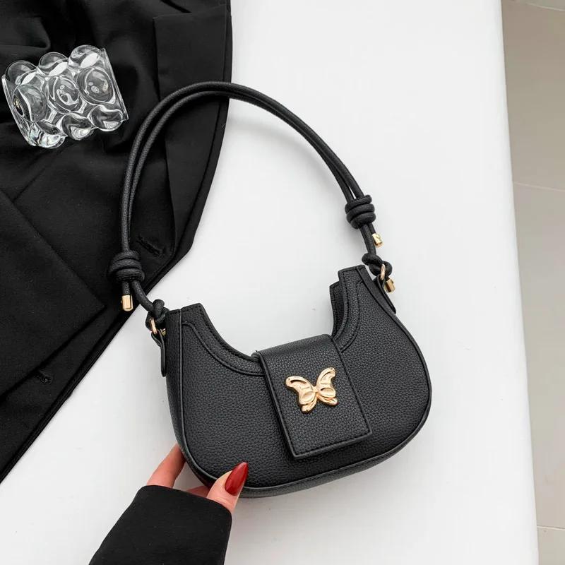 Женская сумка через плечо Tide of Personality, нишевый дизайн, иностранная бабочка, популярная, монохромная, новая