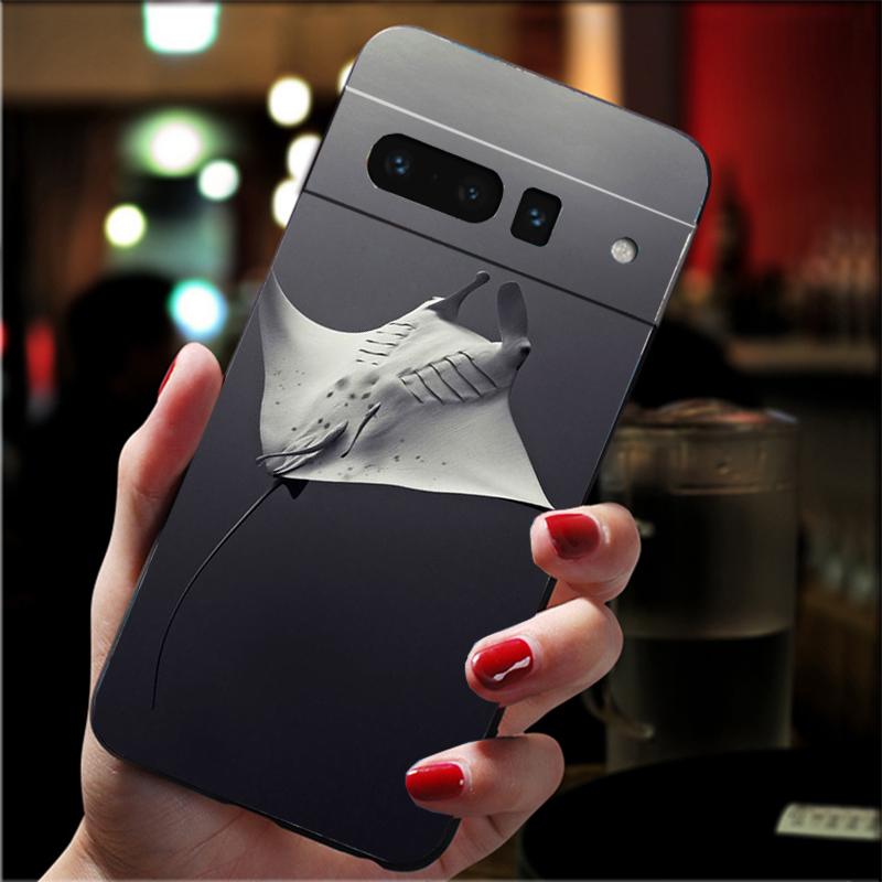 Phone Case For Google Pixel 10 9 Pro XL 9A 8 7 6 Pro Pixel 8A 7A 6A Pixel 8 7 6 5 Ocean Animal Manta Rayjpg