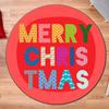 Christmas Round Carpet Washable Bedroom Rug Chair Swivel Floor Mat Bedroom Living Room Funny Children's Room Floor Mats