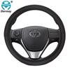 Натуральная кожаная оплетка на руль автомобиля для Toyota Land Cruiser Prado 90 100 120 150 200 300 Fj Cruiser Автоаксессуары