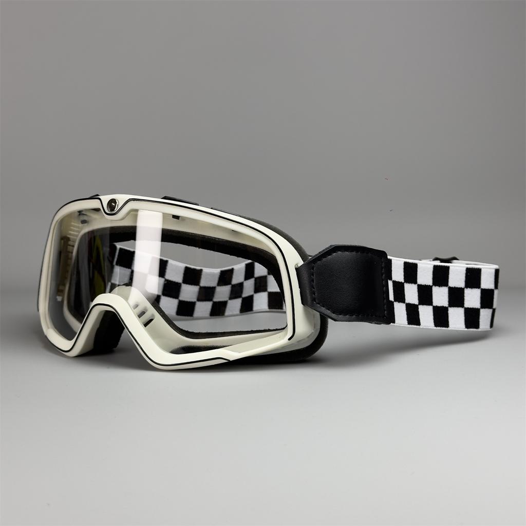 Ретро очки для езды на мотоцикле Cafe Racing Motorcycle MX ATV Classic Ветрозащитные очки Солнцезащитные очки для бездорожья Очки для катания на лыжах Уличные очки унисекс