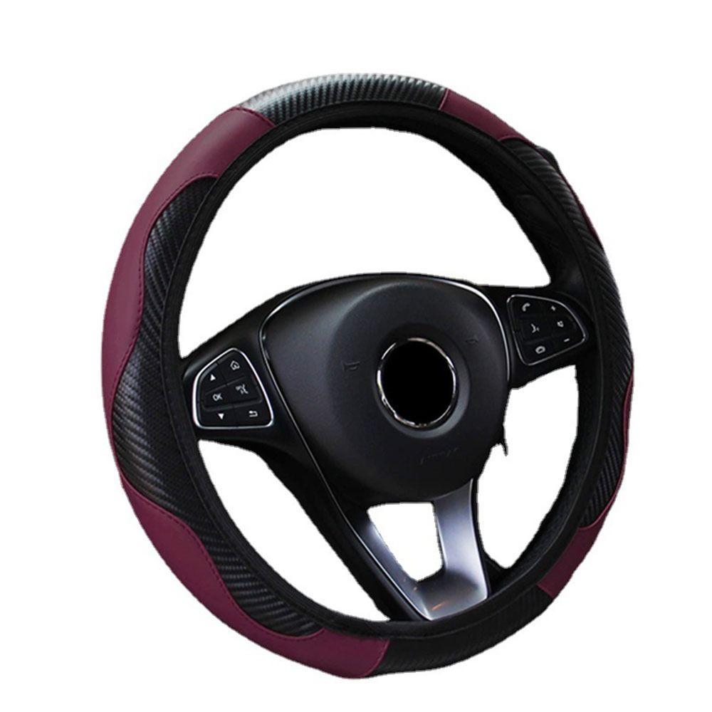 Fiber Car Interior Automobile Decoration Handlebar Cover Multiple Colour Car Steering Wheel Cover