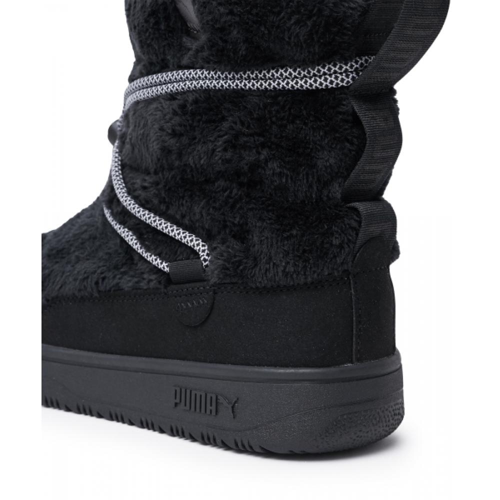 Puma Замшевые женские сноуботы S, черные, серые 402175 01
