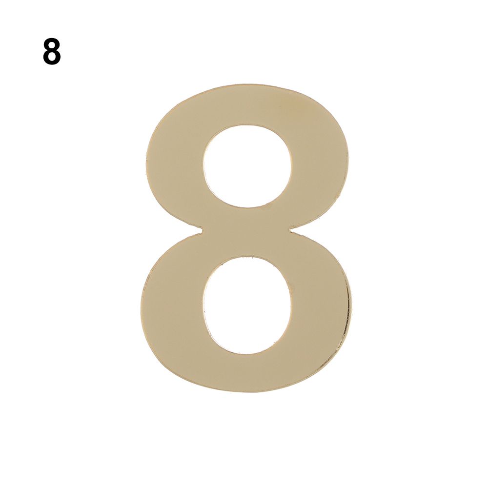 Home Door Label Self-adhesive Gate Digits Door Numeral Plaque Door Plate Number House Drawer Sign