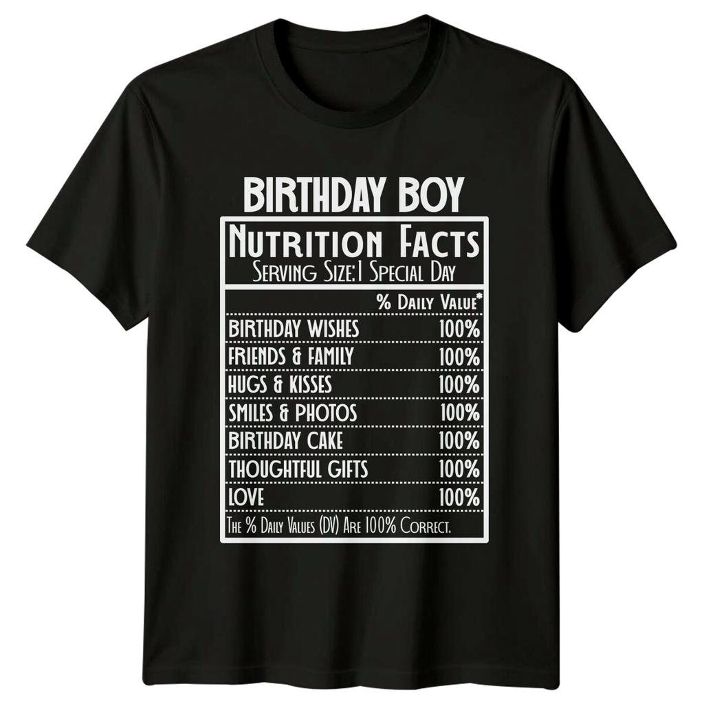 Birthday Boy Nutrition Facts Special Day Job TShirt