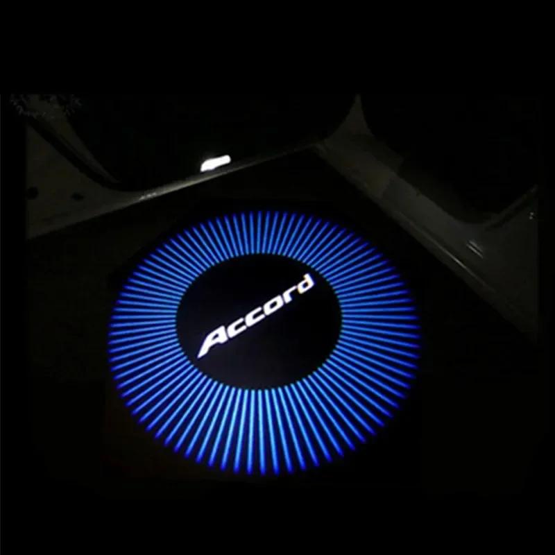 LED Car Door Lights Logo Welcome Projector Courtesy Shadow Lamps for Honda Accord 10th 7th 8th 9th 2003-2020 2021 2022 2023 2024