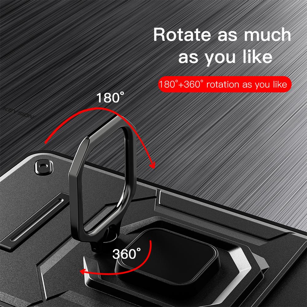 KEYSION Противоударный защитный чехол для OPPO A60 4G Slide Push Pull Защитное кольцо для объектива камеры с кольцом-подставкой Задняя крышка телефона для OPPO A60