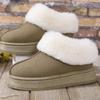 Fashion Faux Fur Winter Boots for Women Non Slip Plush Snow Boots Woman Thick Bottom Warm Cotton Shoes Platform Botas Mujer