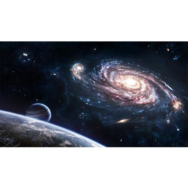 Космос Звездное небо Висящая картина Космическая туманность Украшение Картина Солнечная система Планета Орбитальная Вселенная Научно-фантастический плакат о галактике