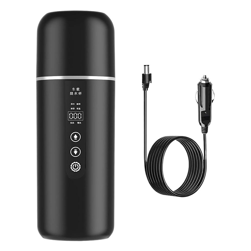 Универсальный автомобильный электрический чайник 12 В/24 В, быстрый нагрев воды, безопасное использование, автомобильное транспортное средство для грузовика, отопление H7U0