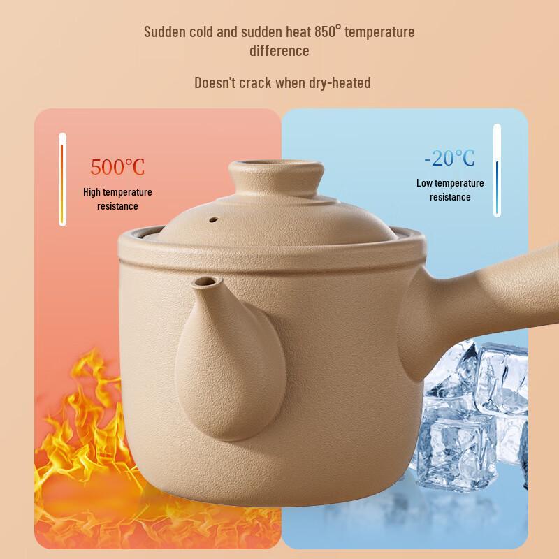 WUHE Traditional Chinese Medicine Clay Pot, 5.0L