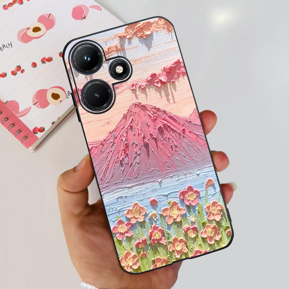 Милый Чехол Для Телефона Для Infinix Hot 30i Hot30 30 Play NFC 2023 Мягкий Силиконовый ТПУ Задняя Крышка Для Infinix Hot30i Hot 30 30Play