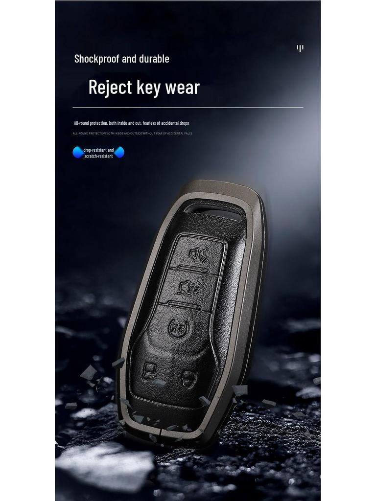 Metal Protective Key Shell for 2015-2017 Ford Mustang - Unisex Design