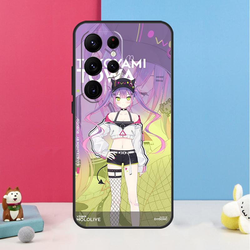 Tokoyami Towa Hololive Чехол для Samsung Galaxy S24 S26 Ultra S20 S21 S22 S23 S25 Plus S10 S25 FE Задняя крышка