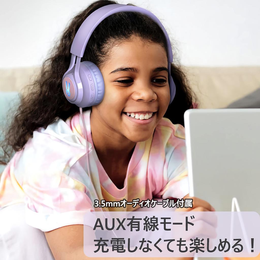 SITOAT Bluetooth 85db Volume Hearing Wireless Headphones with Online Kids Normal Wireless and Wired Dual LED For Suitable for Game Children's