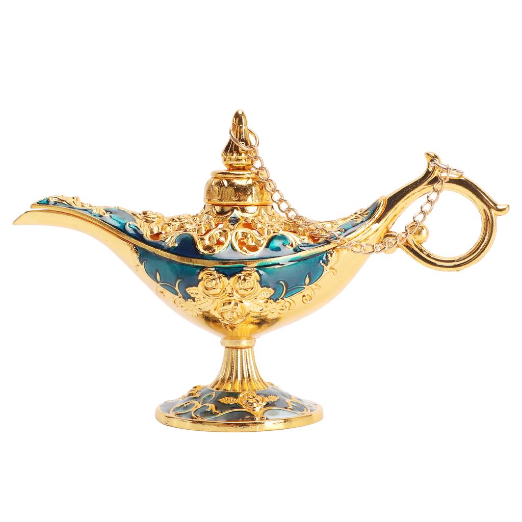 Arabian Lamp Wedding Party Vintage Zinc Alloy Legend Wishing Light Costume Party Decoration Gold