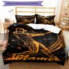 3pcs Custom Name Baseball Bedding Set Duvet Cover Closure Includes 1 Duvet Cover & 2 Pillowcases, Soft and Comfortable for All Seasons.